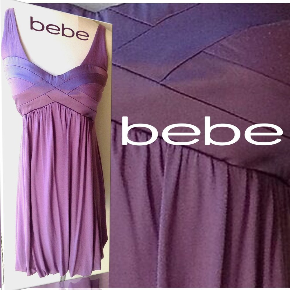 BEBE Sweet Lilac Bubble Dress  |  XSMALL
